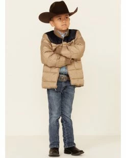 Roper Boys' Quilted Poly Fill Zip-Front Jacket Tan 8 Roper Boys' Quilted Poly Fill Zip-Front Jacket Tan -Roper Shop 2000346415 280 P2