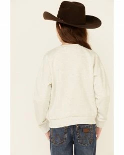 Roper Girls' Cream Rainbow Cactus Graphic Pullover Fleece Sweatshirt White 9 Roper Girls' Cream Rainbow Cactus Graphic Pullover Fleece Sweatshirt White -Roper Shop 2000346476 100 P4