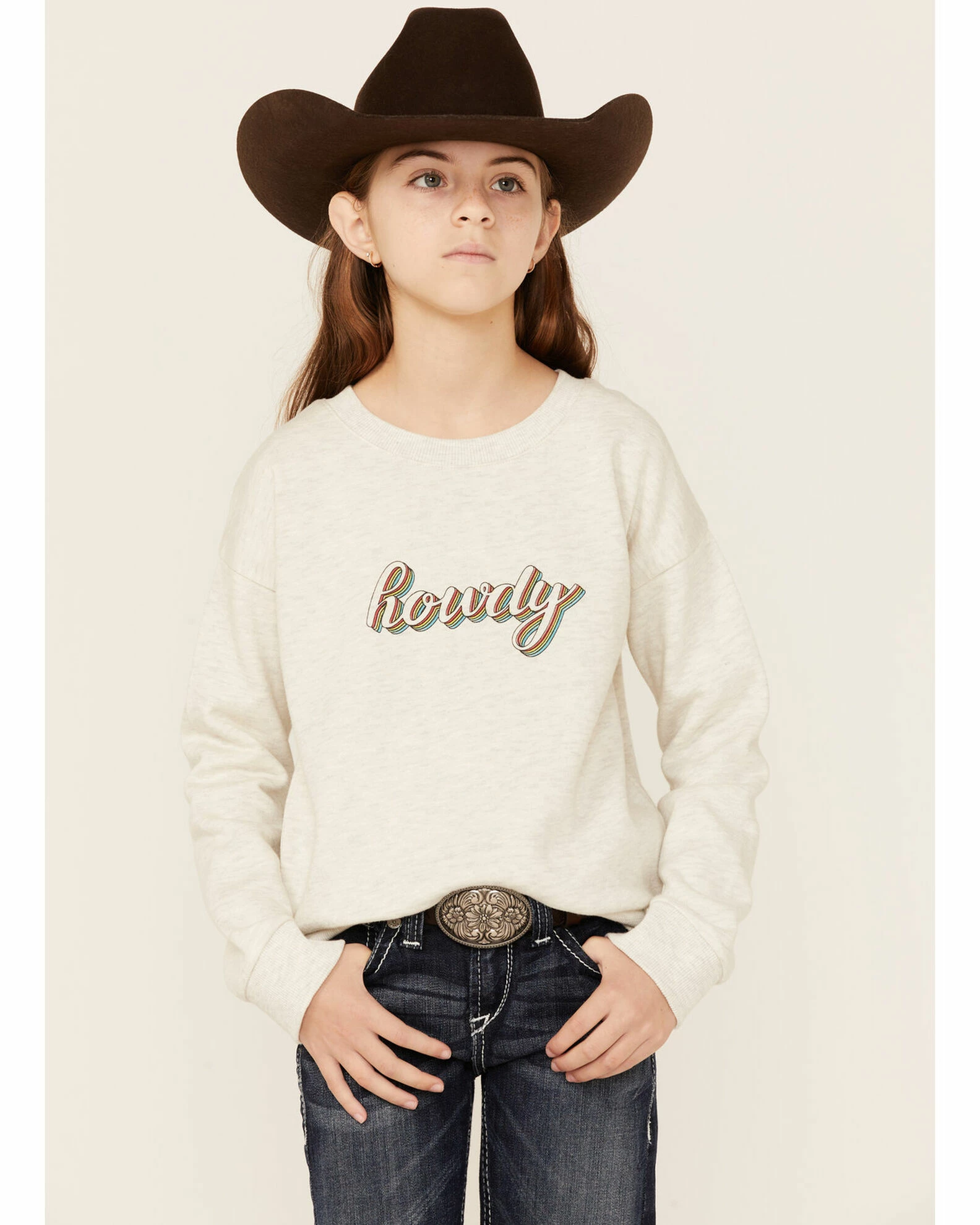Roper Girls' Howdy Sweatshirt 2 Roper Girls' Howdy Sweatshirt