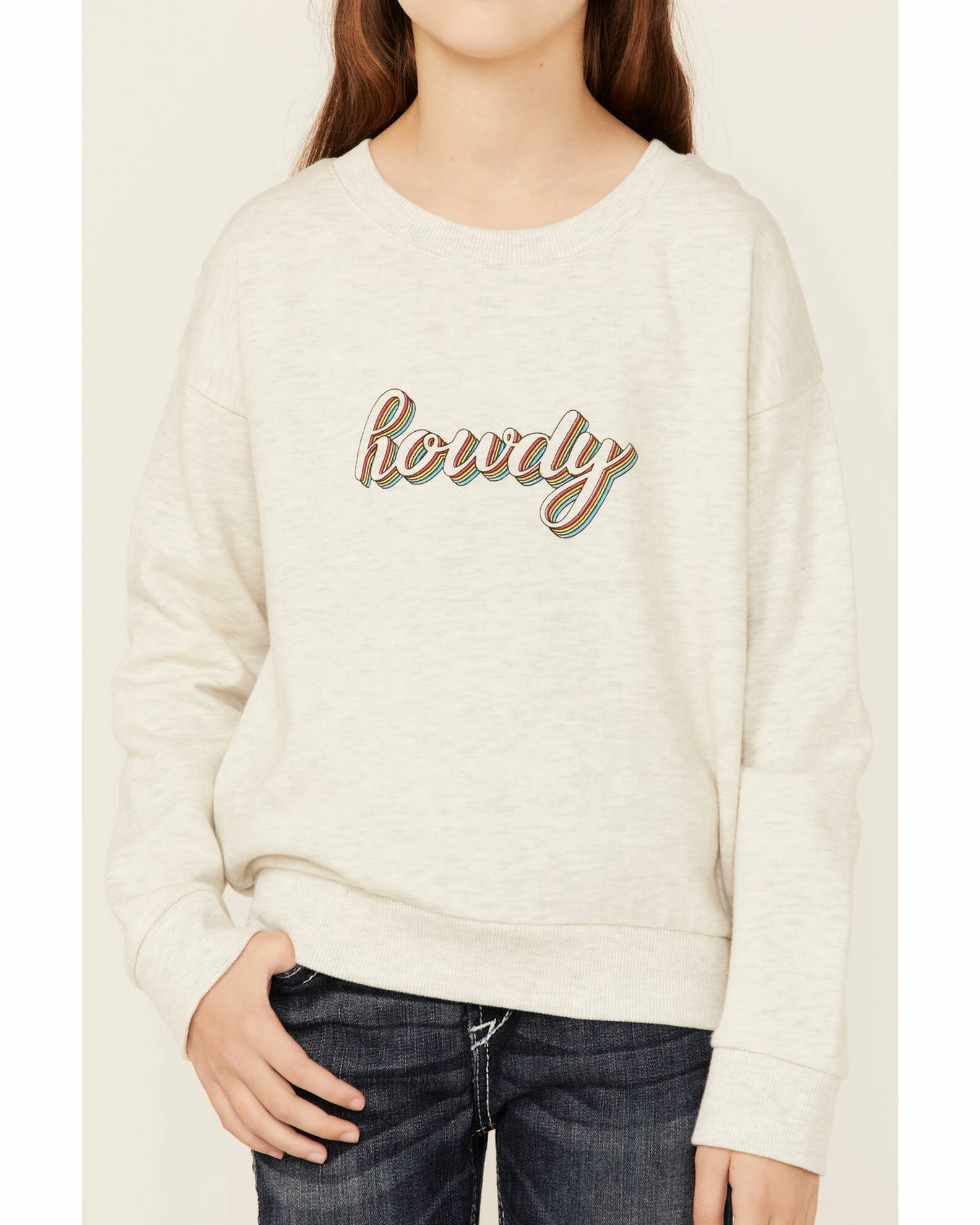 Roper Girls' Howdy Sweatshirt 3 Roper Girls' Howdy Sweatshirt - Image 2