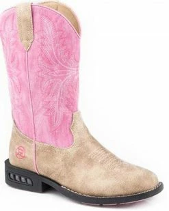 Roper Toddler Girls' Dazzle Western Boots - Square Toe For Toddler-Girls'