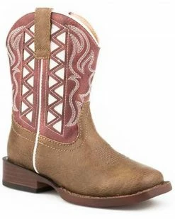 Roper Toddler Boys' Askook Western Boots - Square Toe For Toddler-Boys'