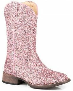 Roper Toddler Girls' Glitter Galore Western Boots - Square Toe For Toddler-Girls'