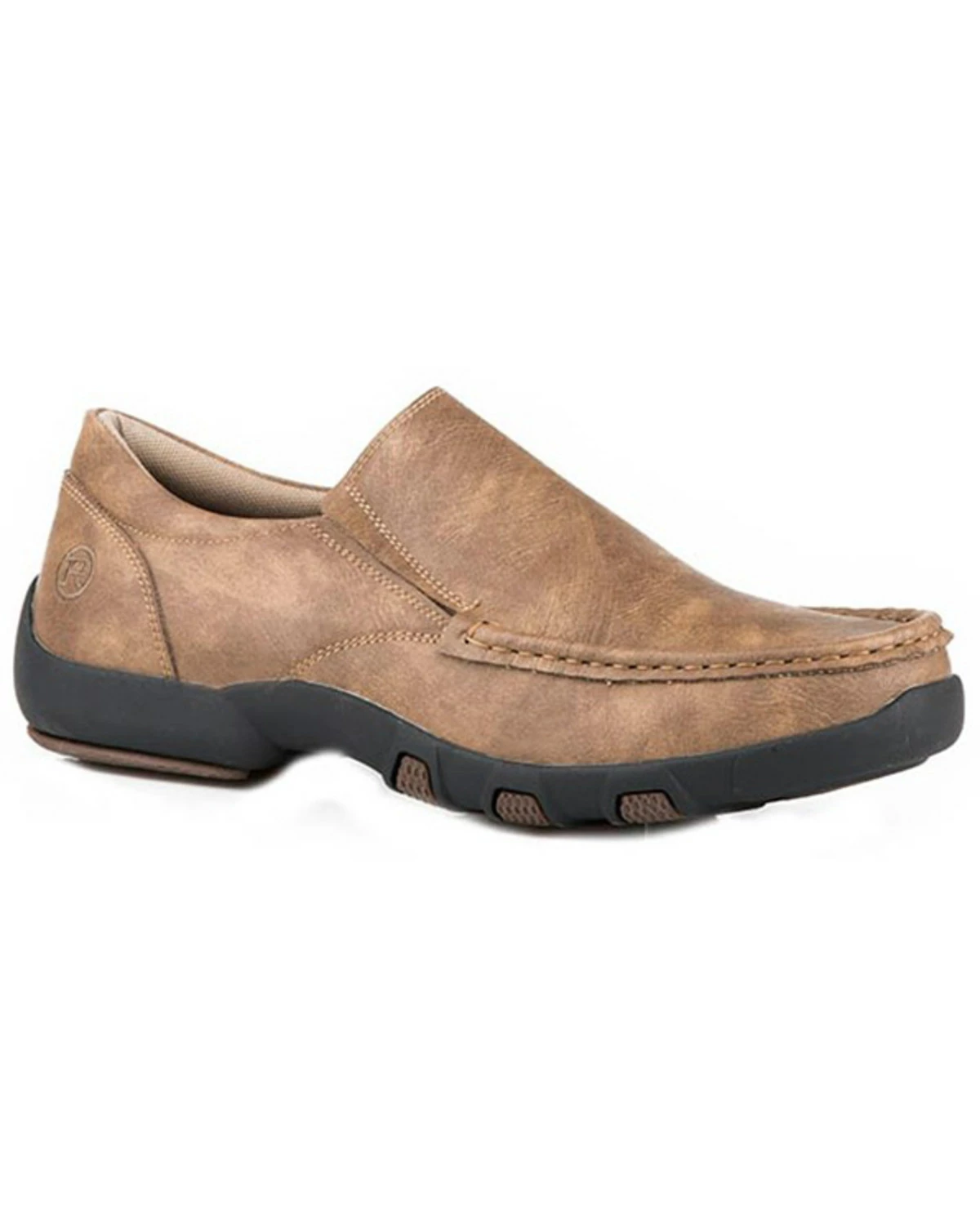 Roper Men's Trent Driving Shoes - Moc Toe Tan 4 Roper Men's Trent Driving Shoes - Moc Toe Tan - Image 2