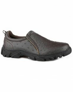 Roper Men's Cotter Ostrich Print Driving Shoes - Round Toe Brown 5 Roper Men's Cotter Ostrich Print Driving Shoes - Round Toe Brown -Roper Shop 2000347739 200 P1 1