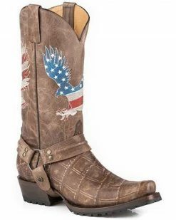 Roper Men's Soaring Eagle Western Boots - Snip Toe