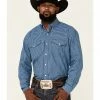 Roper Men's Storm Cloud Check Plaid Long Sleeve Button-Down Western Shirt 2 Roper Men's Storm Cloud Check Plaid Long Sleeve Button-Down Western Shirt -Roper Shop 2000349081 400 P1