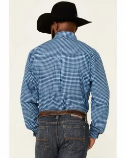 Roper Men's Storm Cloud Check Plaid Long Sleeve Button-Down Western Shirt 9 Roper Men's Storm Cloud Check Plaid Long Sleeve Button-Down Western Shirt -Roper Shop 2000349081 400 P4