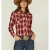 Roper Women's Red Plaid Snap Western Shirt