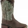 Roper Girls' Green Monterey Swirls Oiled Leather Western Boot - Square Toe 1 Roper Girls' Green Monterey Swirls Oiled Leather Western Boot - Square Toe -Roper Shop 2000352565 200 P1