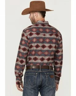 Roper Men's Red Horizontal Southwestern Stripe Long Sleeve Snap Western Shirt 10 Roper Men's Red Horizontal Southwestern Stripe Long Sleeve Snap Western Shirt -Roper Shop 2000354130 600 P4