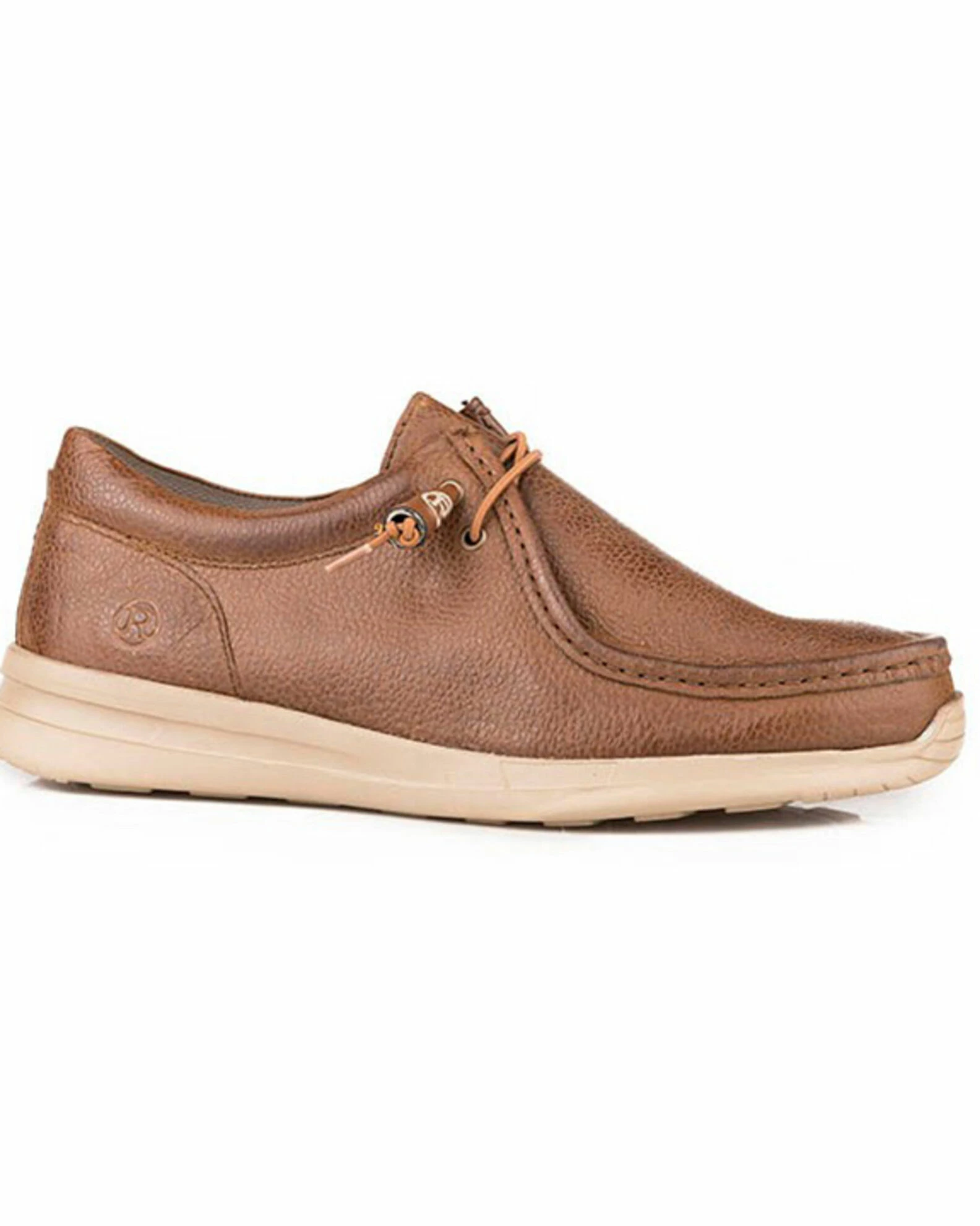 Roper Men's Chillin Low Lace-Up Chukka Shoes - Moc Toe Brown 3 Roper Men's Chillin Low Lace-Up Chukka Shoes - Moc Toe Brown