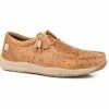 Roper Men's Clear Cut Low Stamped Ostrich Leather Chukka Shoe - Moc Toe Tan 2 Roper Men's Clear Cut Low Stamped Ostrich Leather Chukka Shoe - Moc Toe Tan -Roper Shop 2000354378 280 P1