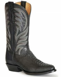 Roper Men's Peyton Python Exotic Western Boots - Round Toe 