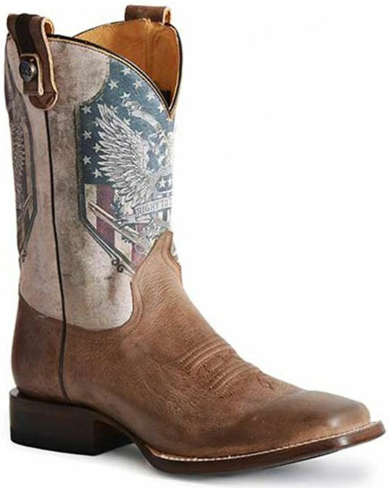 Roper Men's 2nd Amendment Western Boots - Wide Square Toe 3 Roper Men's 2nd Amendment Western Boots - Wide Square Toe