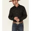 Roper Men's Navy Diamond Southwestern Stripe Long Sleeve Snap Western Shirt  -Roper Shop 2000354508 410 P1