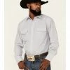 Roper Men's Pin Stripe Long Sleeve Snap Western Shirt Blue 1 Roper Men's Pin Stripe Long Sleeve Snap Western Shirt Blue -Roper Shop 2000355256 400 P1