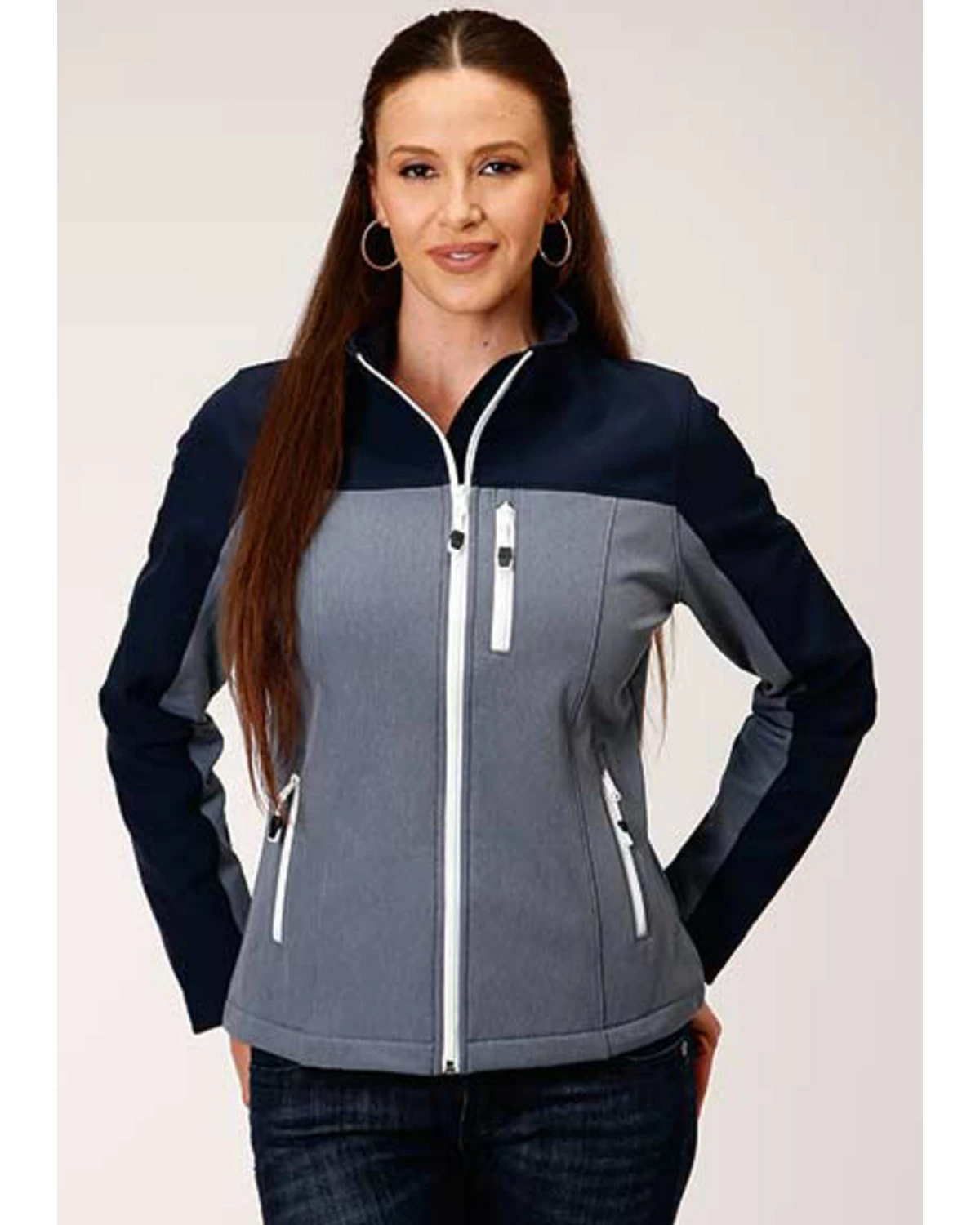 Roper Women's Blue Block Softshell Jacket 5 Roper Women's Blue Block Softshell Jacket - Image 3
