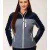 Roper Women's Blue Block Softshell Jacket 2 Roper Women's Blue Block Softshell Jacket -Roper Shop 2000360007 400 P1