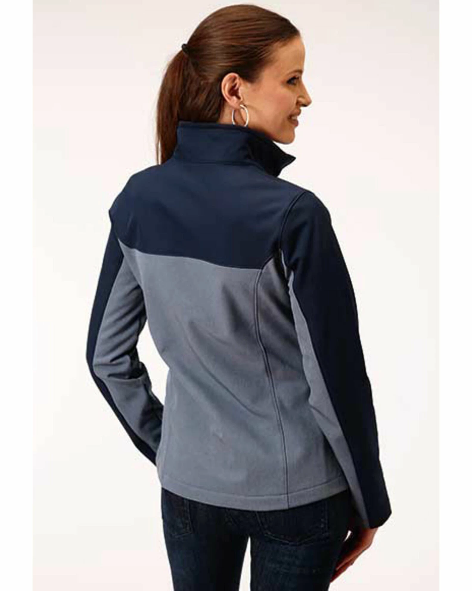 Roper Women's Blue Block Softshell Jacket 4 Roper Women's Blue Block Softshell Jacket - Image 2