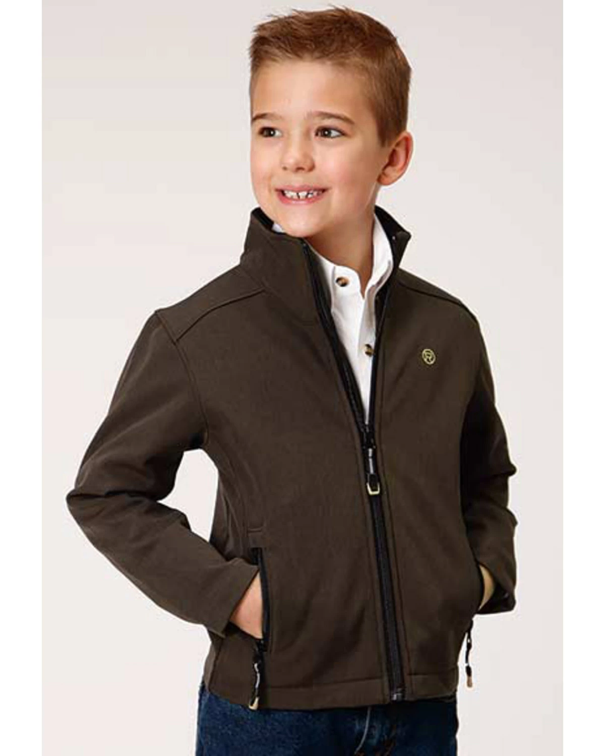 Roper Boys' Brown Softshell Jacket 5 Roper Boys' Brown Softshell Jacket - Image 3