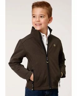 Roper Boys' Brown Softshell Jacket