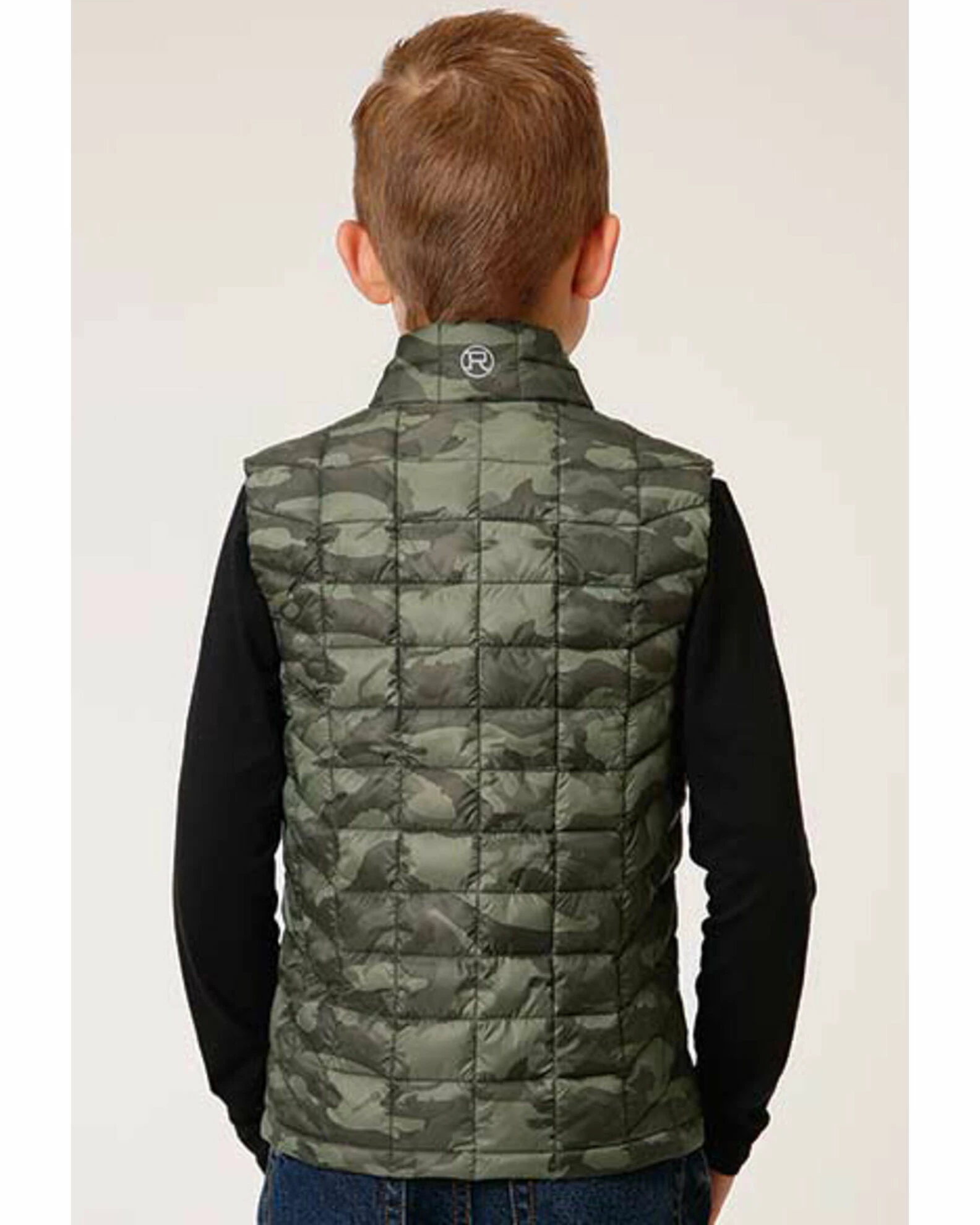 Roper Boys' Camo Quilted Puffer Vest Camouflage 4 Roper Boys' Camo Quilted Puffer Vest Camouflage - Image 2