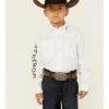 Roper Boys' Logo Long Sleeve Snap Front Western Shirt  -Roper Shop 2000362315 100 P1