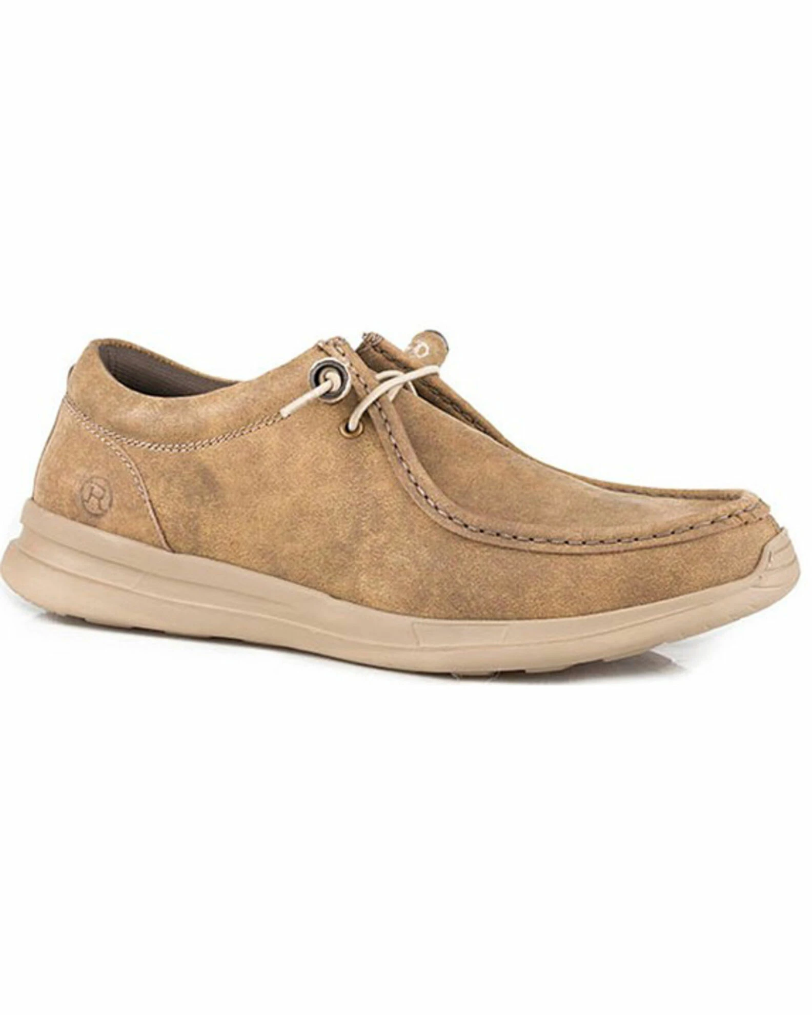Roper Men's Chillin Low Eyelet Chukka Lace-Up Casual Leather Shoes Tan 3 Roper Men's Chillin Low Eyelet Chukka Lace-Up Casual Leather Shoes Tan