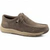 Roper Men's Clearcut Low 2 Eyelet Casual Lace-Up Chukka Shoe - Moc Toe Brown -Roper Shop 2000362445 200 P1