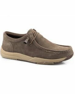 Roper Men's Clearcut Low 2 Eyelet Casual Lace-Up Chukka Shoe - Moc Toe Brown