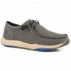 Roper Men's Clearcut Low 2 Eyelet Casual Lace-Up Chukka Shoe - Moc Toe Grey -Roper Shop 2000362447 020 P1