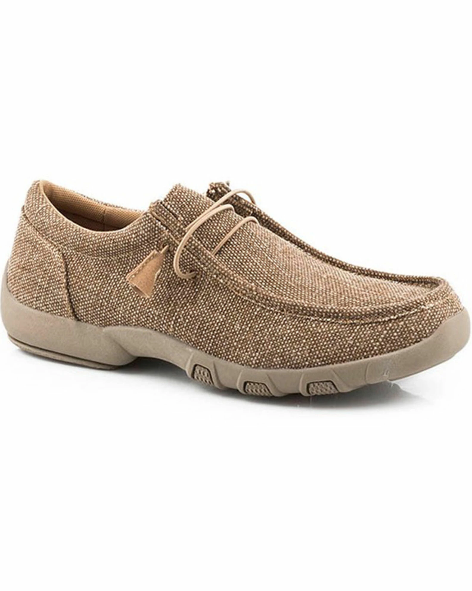 Roper Men's Chillin Lace-Up Casual Chukka Shoes - Moc Toe Tan 3 Roper Men's Chillin Lace-Up Casual Chukka Shoes - Moc Toe Tan
