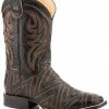 Roper Men's Criss Cross CCS Cracked Brown Performance Leather Western Boots- Square Toe  -Roper Shop 2000362466 200 P1