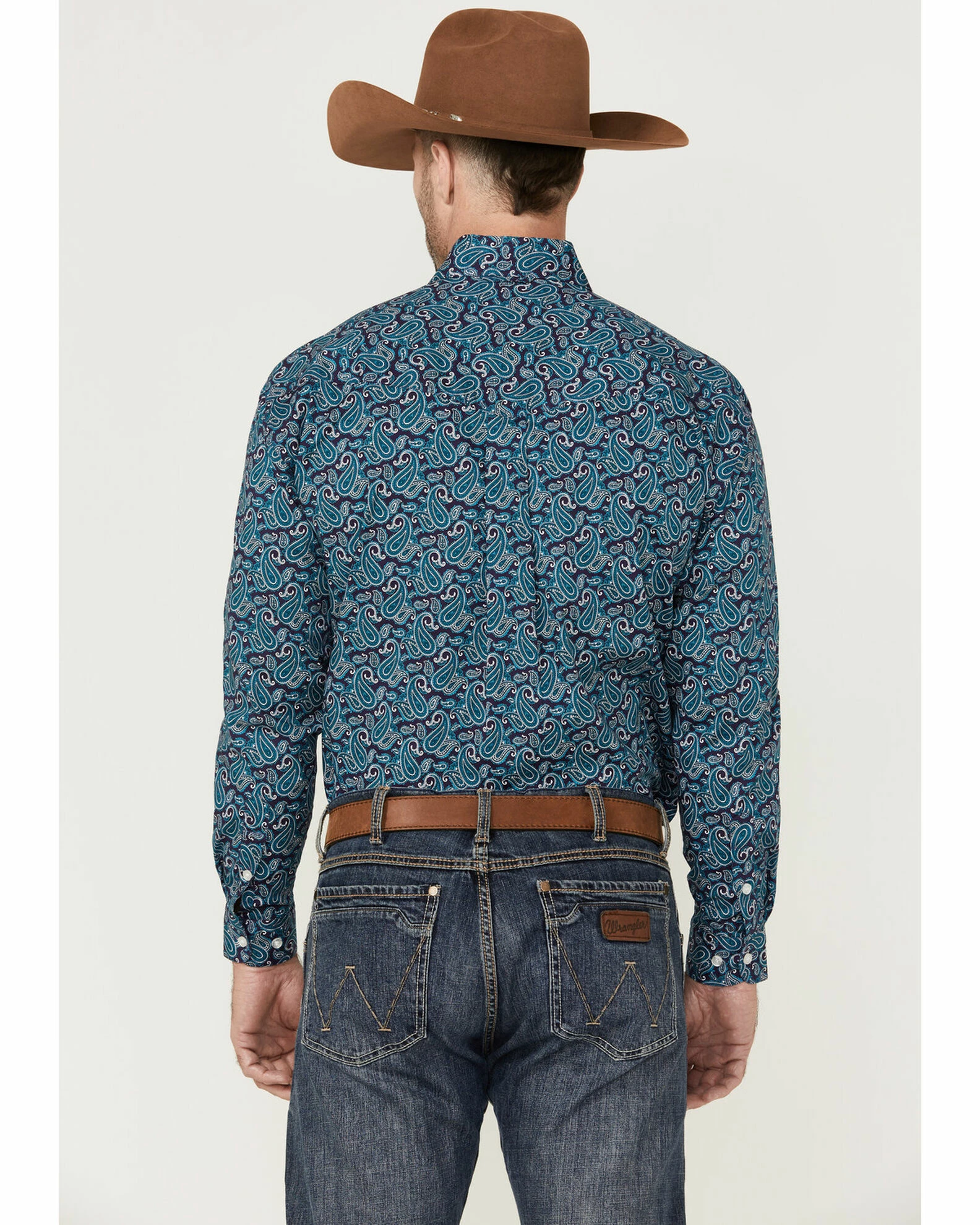 Roper Men's Amarillo Paisley Print Long Sleeve Button-Down Western Shirt Multi 6 Roper Men's Amarillo Paisley Print Long Sleeve Button-Down Western Shirt Multi - Image 4