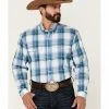 Roper Men's Clear Sky Large Plaid Long Sleeve Button-Down Western Shirt 1 Roper Men's Clear Sky Large Plaid Long Sleeve Button-Down Western Shirt -Roper Shop 2000362607 300 P1
