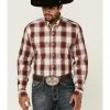 Roper Men's Campfire Ombre Plaid Long Sleeve Button-Down Western Shirt 2 Roper Men's Campfire Ombre Plaid Long Sleeve Button-Down Western Shirt -Roper Shop 2000362615 600 P1
