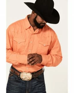 Roper Men's Poplin Long Sleeve Snap Western Shirt 8 Roper Men's Poplin Long Sleeve Snap Western Shirt -Roper Shop 2000362629 800 P3
