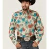 Roper Men's Trail Ride Tropical Floral Print Long Sleeve Snap Western Shirt Multi 2 Roper Men's Trail Ride Tropical Floral Print Long Sleeve Snap Western Shirt Multi -Roper Shop 2000363314 900 P1