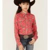 Roper Girls' Five Star Floral Horse Print Long Sleeve Western Snap Shirt Red 1 Roper Girls' Five Star Floral Horse Print Long Sleeve Western Snap Shirt Red -Roper Shop 2000366437 600 P1