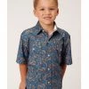 Roper Boys' Amarillo Paisley Print Short Sleeve Western Snap Shirt No Color 2 Roper Boys' Amarillo Paisley Print Short Sleeve Western Snap Shirt No Color -Roper Shop 2000366527 000 P1