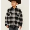 Roper Boys' Plaid Button-Down Reversible Jacket - Black 2 Roper Boys' Plaid Button-Down Reversible Jacket - Black -Roper Shop 2000366690 001 P1