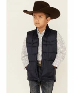 Roper Boys' Navy Quilted Vest 11 Roper Boys' Navy Quilted Vest -Roper Shop 2000366694 410 P1 1