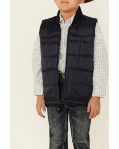 Roper Boys' Navy Quilted Vest 9 Roper Boys' Navy Quilted Vest -Roper Shop 2000366694 410 P3