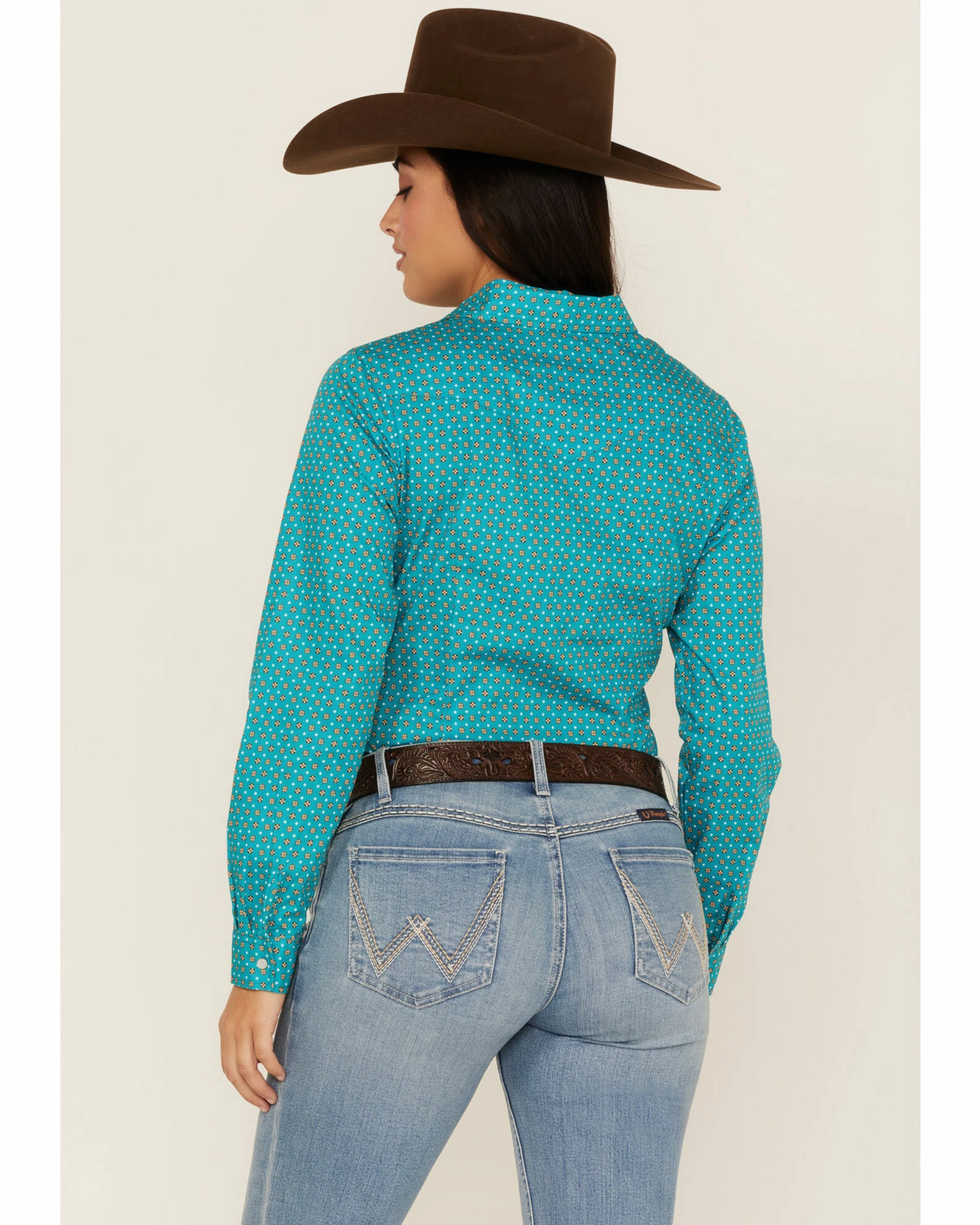 Roper Women's Geo Print Snap Western Shirt 6 Roper Women's Geo Print Snap Western Shirt - Image 4