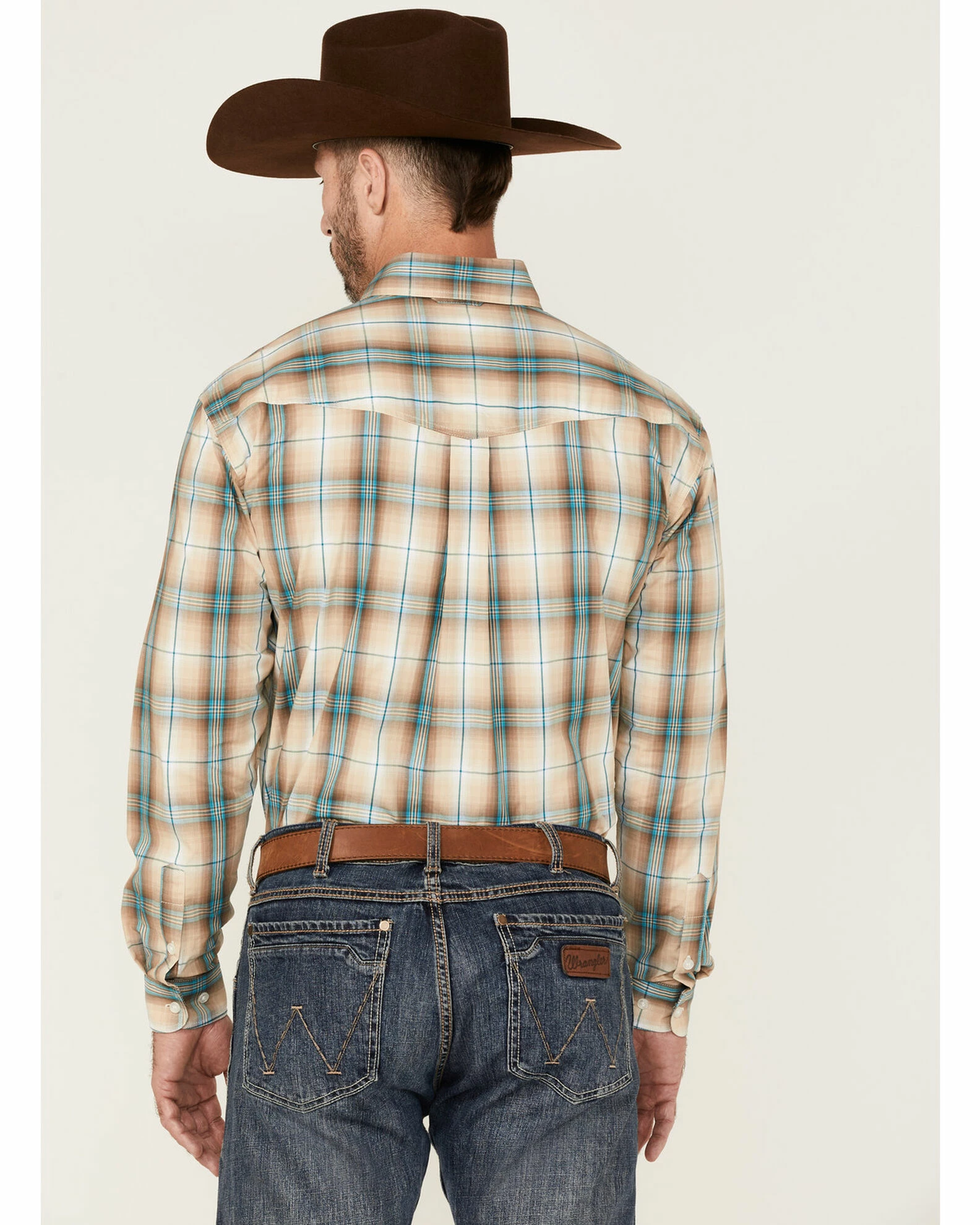 Roper Men's Saddle Large Plaid Long Sleeve Button-Down Western Shirt 6 Roper Men's Saddle Large Plaid Long Sleeve Button-Down Western Shirt - Image 4