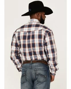 Roper Men's Liberty Bell Large Plaid Long Sleeve Button-Down Western Shirt Blue 10 Roper Men's Liberty Bell Large Plaid Long Sleeve Button-Down Western Shirt Blue -Roper Shop 2000370628 400 P4