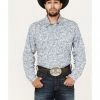 Roper Men's Vintage Paisley Print Snap Western Shirt  Blue -Roper Shop 2000370635 400 P1