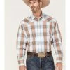 Roper Men's Setting Sun Large Ombre Plaid Long Sleeve Western Shirt Grey 2 Roper Men's Setting Sun Large Ombre Plaid Long Sleeve Western Shirt Grey -Roper Shop 2000370642 020 P1