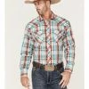 Roper Men's Classic Large Plaid Long Sleeve Western Shirt  White -Roper Shop 2000370643 100 P1
